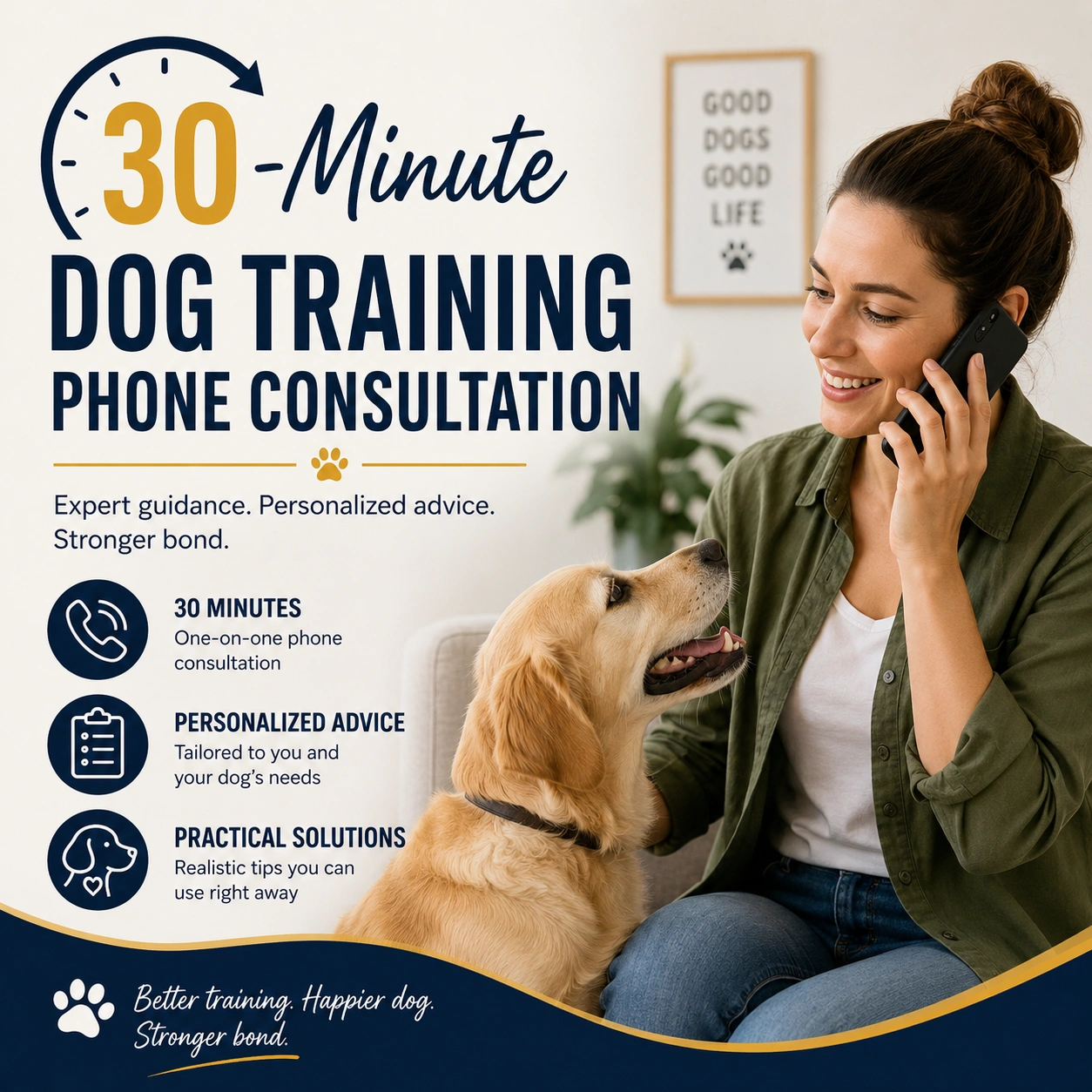 30-Minute Dog Training Phone Consultation