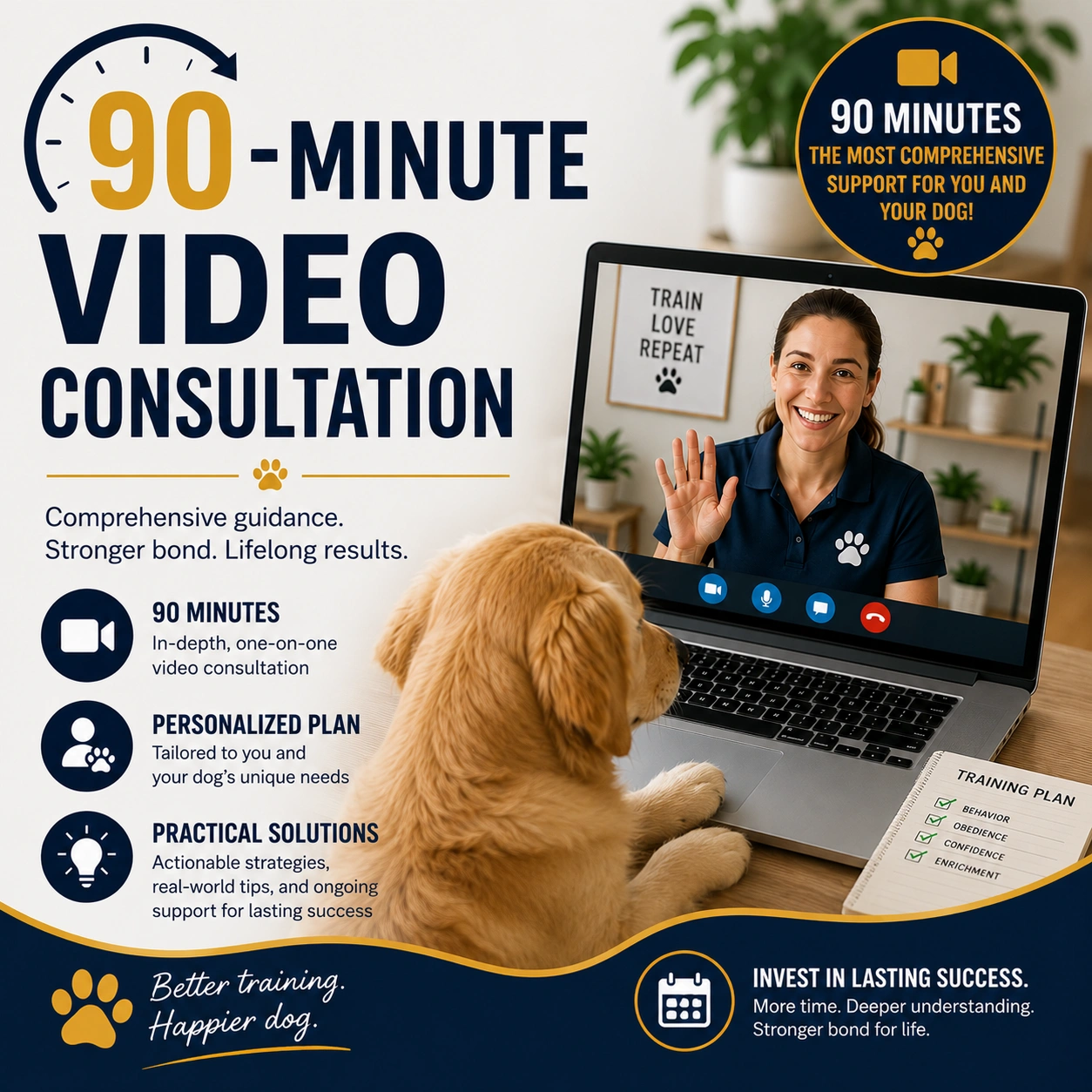 90-Minute Virtual Dog Behavior Consultation
