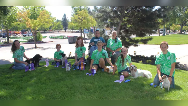 4-H youth handler and dog participating in training and county fair activities with Jason Lake of Prodogz Dog Training in Southern Oregon — July 2015
