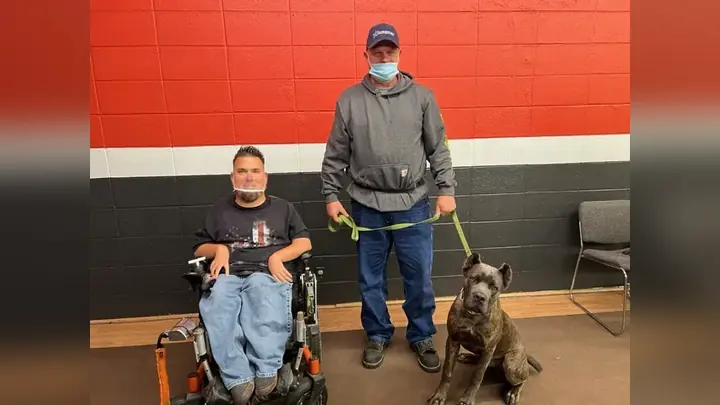 Clients and dogs in a Prodogz Dog Training basic obedience class led by Jason Lake in Medford, Oregon on December 6, 2021