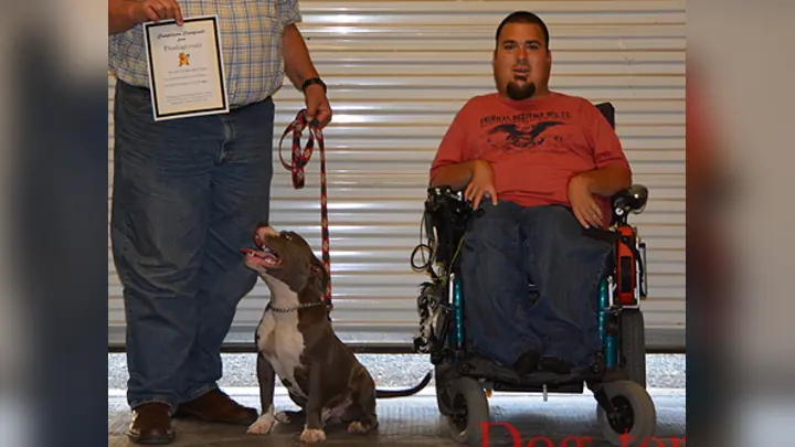 Client and pit bull during a Prodogz Dog Training class with Jason Lake in Southern Oregon — 2008–2013