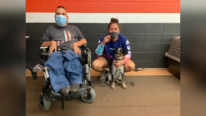 Clients and dogs in a Prodogz Dog Training puppy class led by Jason Lake in Medford, Oregon on October 30, 2020